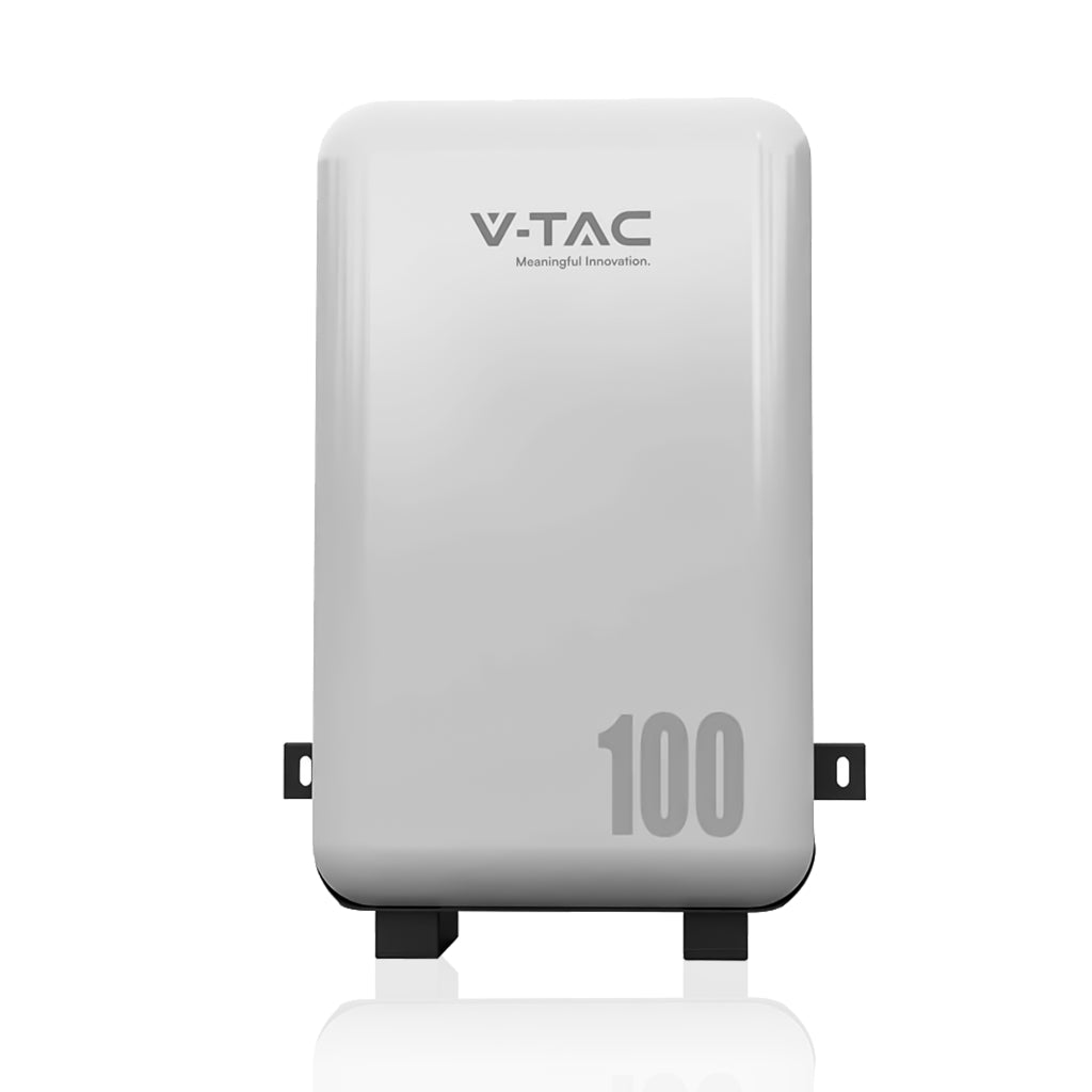 V-TAC Batteria di Accumulo 5.12kWh al Litio-Ferro-Fosfato LiFePO4 BMS Integrato per Inverter Fotovoltaici CEI 0-21 51.2V 100Ah IP65 Garanzia 10 Anni V-TAC Batteria di Accumulo 5.12kWh al Litio-Ferro-Fosfato LiFePO4 BMS Integrato per Inverter Fotovoltaici CEI 0-21 51.2V 100Ah IP65 Garanzia 10 Anni